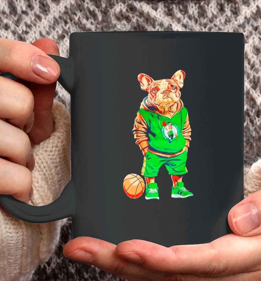 Jaylen Brown Bulldog Wearing Celtics Boston Coffee Mug