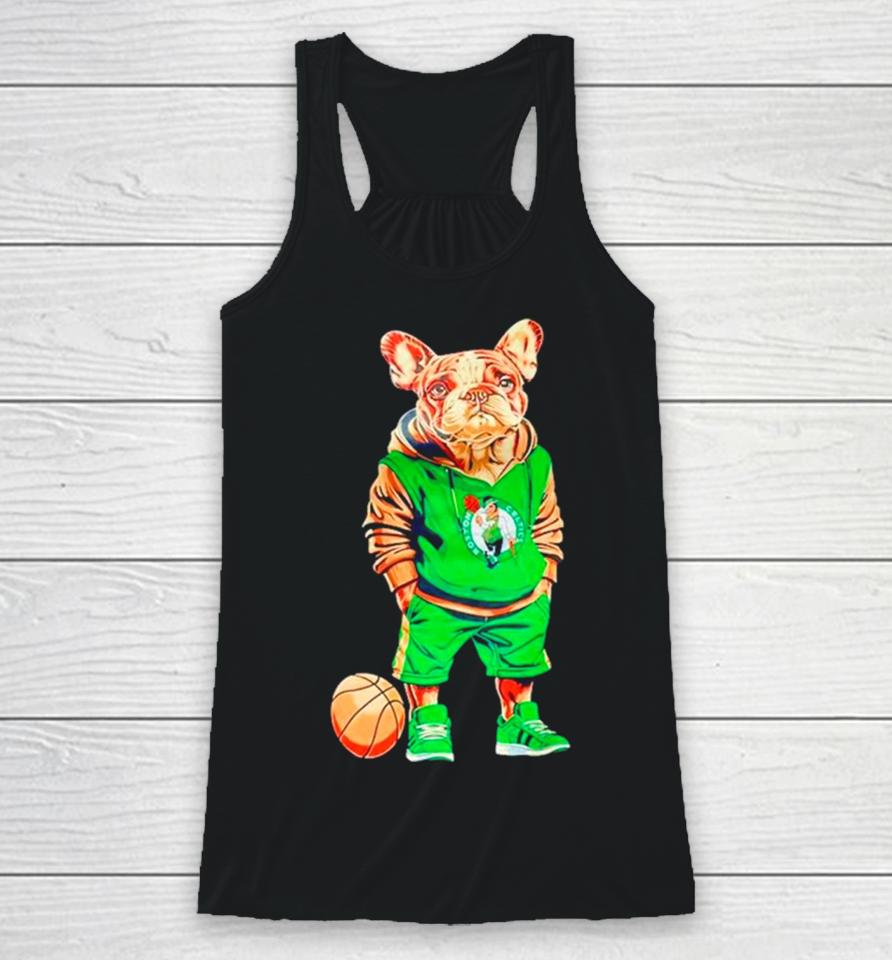 Jaylen Brown Bulldog Wearing Celtics Boston Racerback Tank