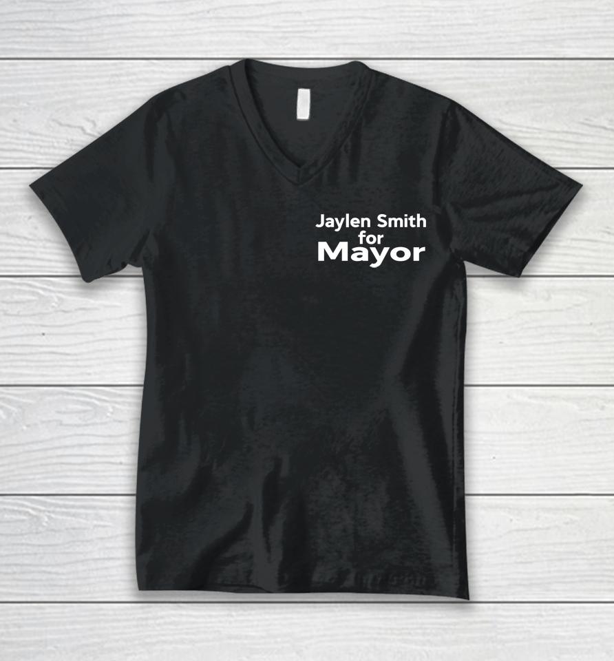 Jaylen Smith For Mayor Unisex V-Neck T-Shirt