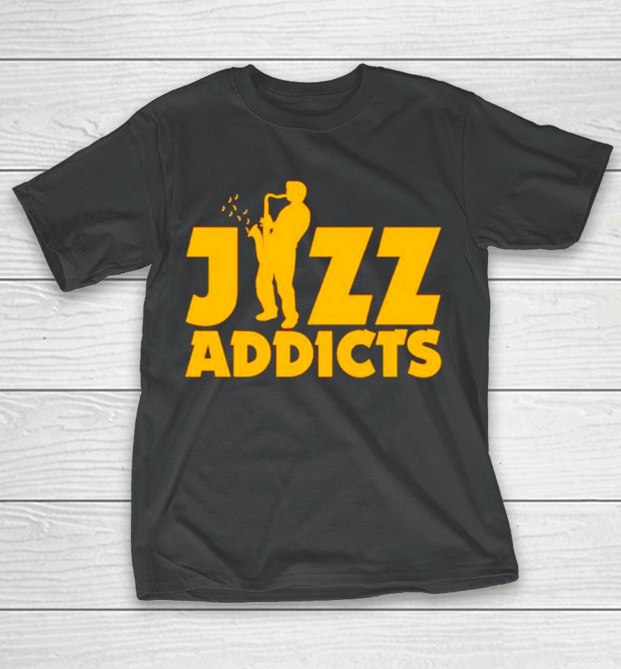 Jazz Addicts With Saxophone T-Shirt