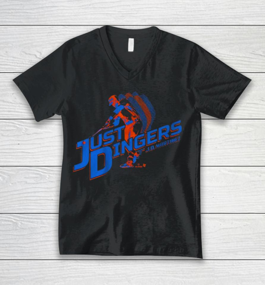 J.d. Martinez Just Dingers New York Unisex V-Neck T-Shirt