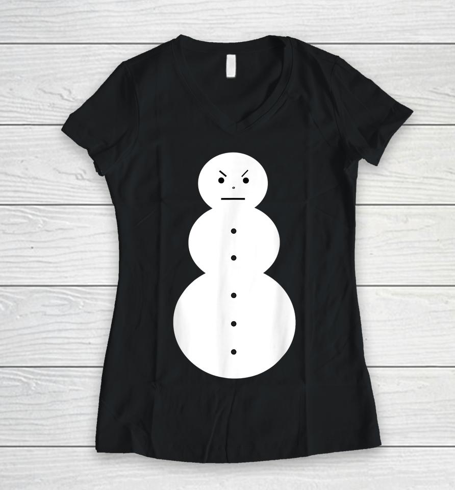 Jeezy Snowman Women V-Neck T-Shirt