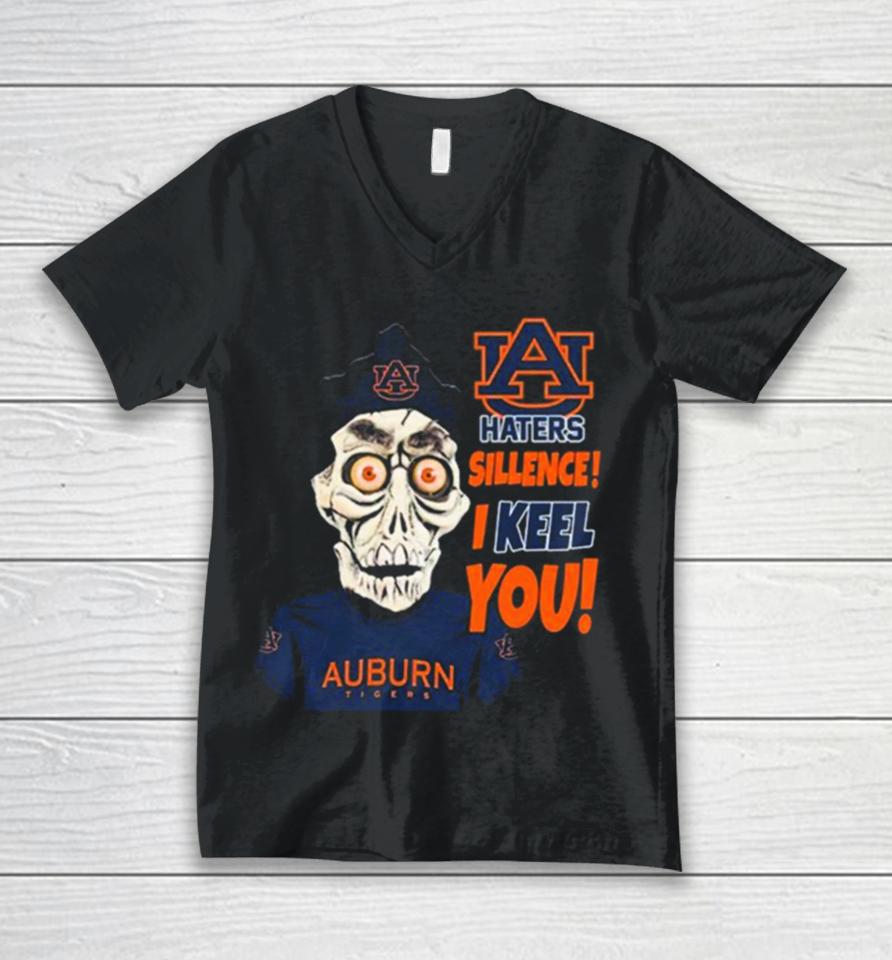 Jeff Dunham Auburn Tigers Haters Silence! I Keel You Unisex V-Neck T-Shirt