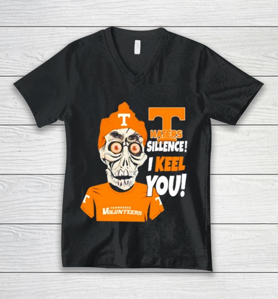 Jeff Dunham Tennessee Volunteers Haters Silence! I Keel You Unisex V-Neck T-Shirt