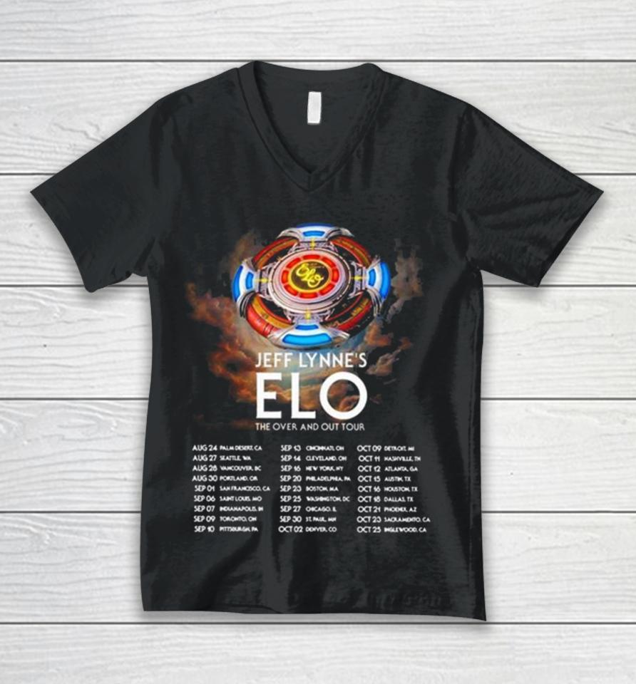Jeff Lynne’s Electric Light Orchestra The Over And Our Tour 2024 Performance Schedule Unisex V-Neck T-Shirt
