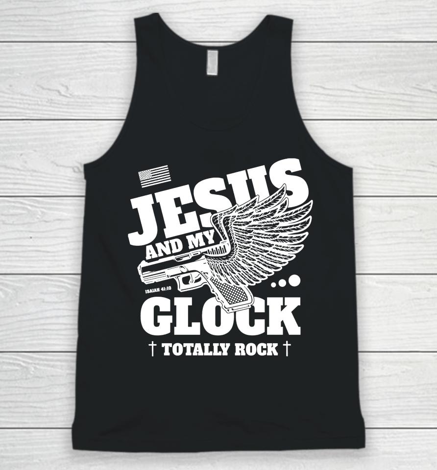 Jesus And My Glock Totally Rock Unisex Tank Top