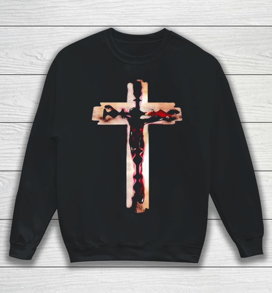 Jesus Cross Razorblade Sweatshirt