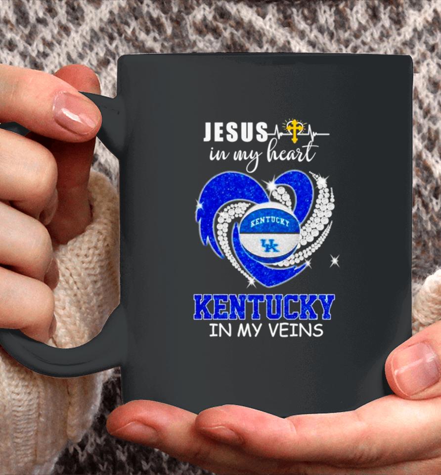 Jesus In My Heart Kentucky In My Veins 2024 Coffee Mug