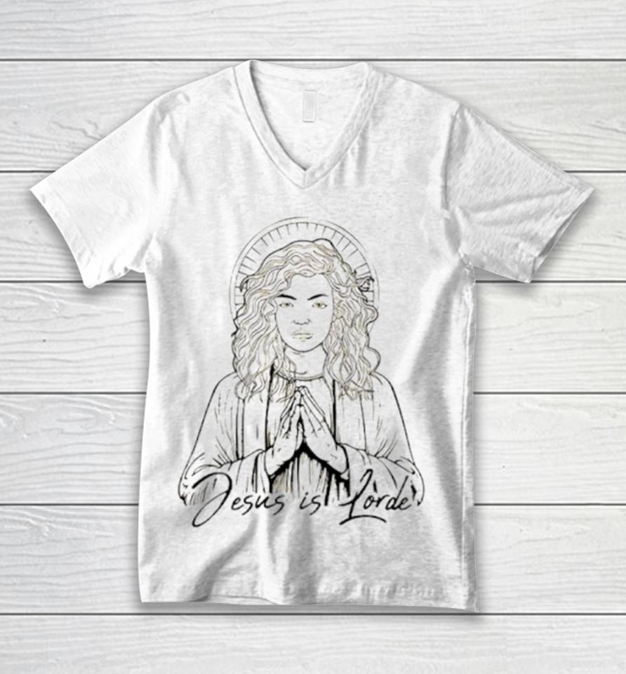 Jesus Is Lorde Unisex V-Neck T-Shirt