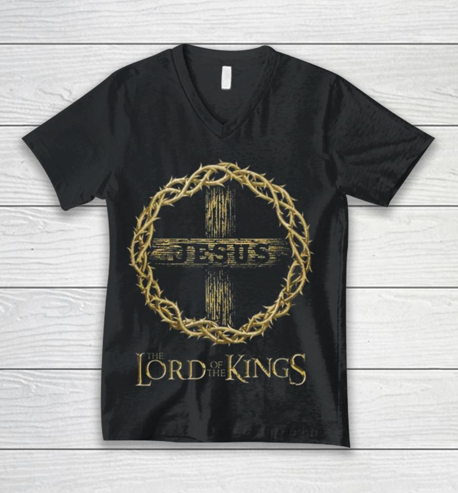 Jesus Lord Of The Kings Unisex V-Neck T-Shirt