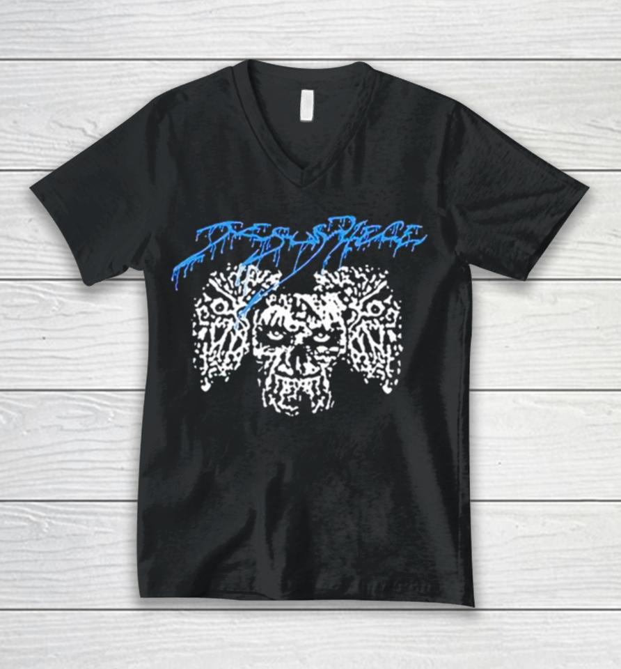Jesus Piece Three Skulls Unisex V-Neck T-Shirt
