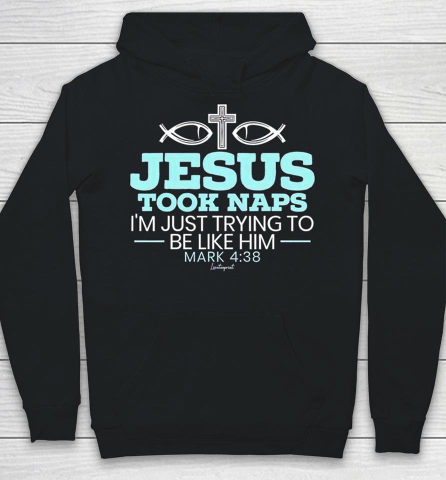 Jesus Took Naps I’m Just Trying To Be Like Him Mark 4 38 Hoodie