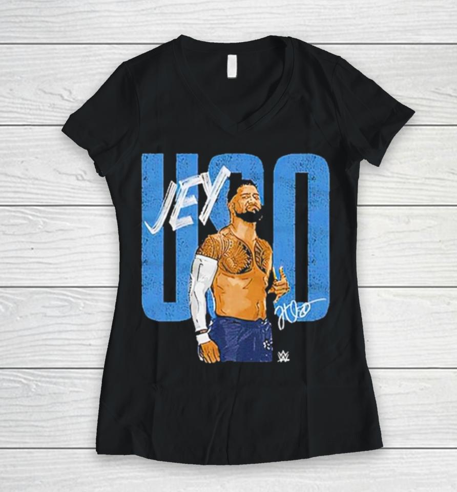 Jey Uso The Rock 500 Dollar Women V-Neck T-Shirt