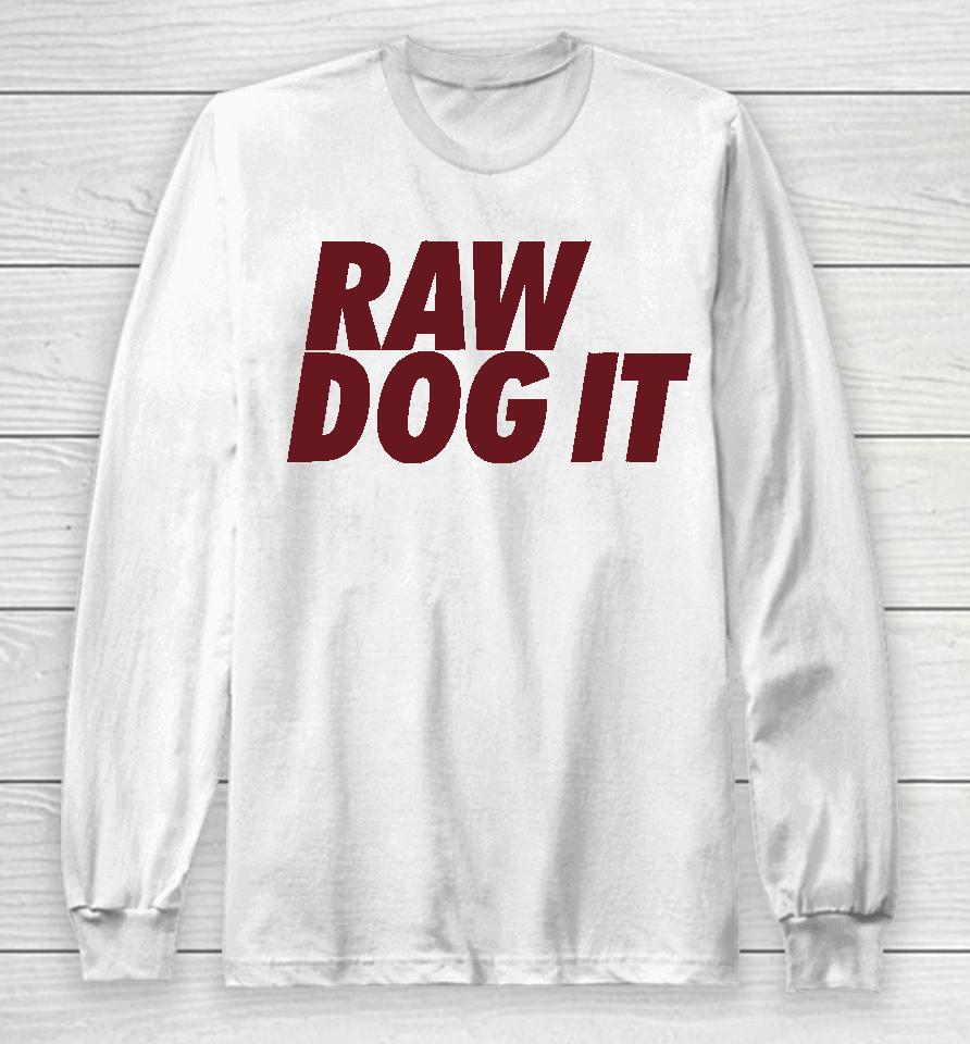 Jidion Merch Raw Dog It Grey Long Sleeve T-Shirt