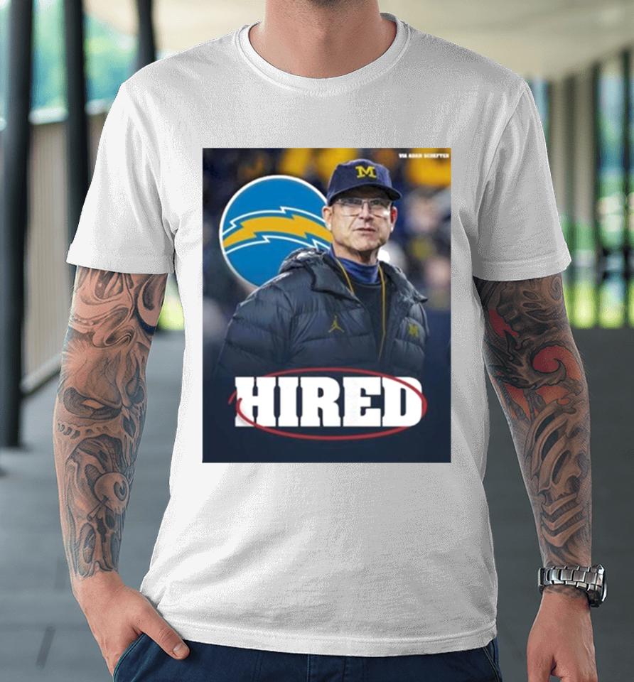Jim Harbaugh Welcome To Los Angeles Chargers Premium T-Shirt