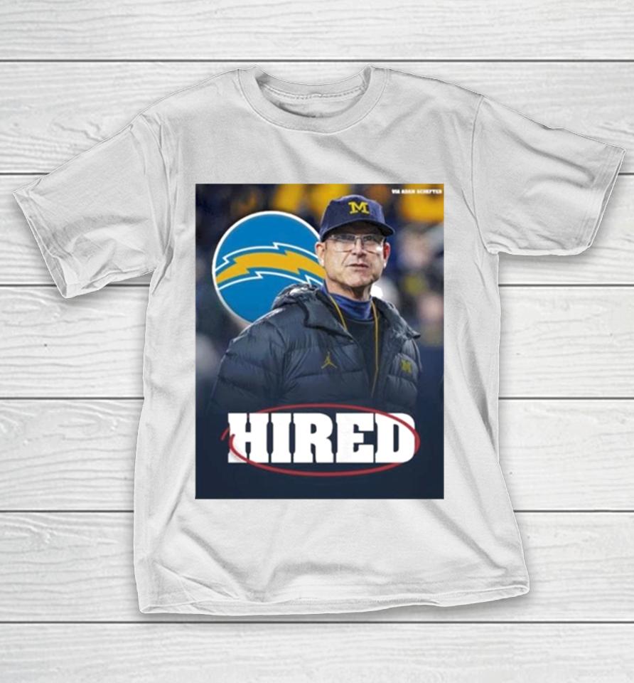 Jim Harbaugh Welcome To Los Angeles Chargers T-Shirt