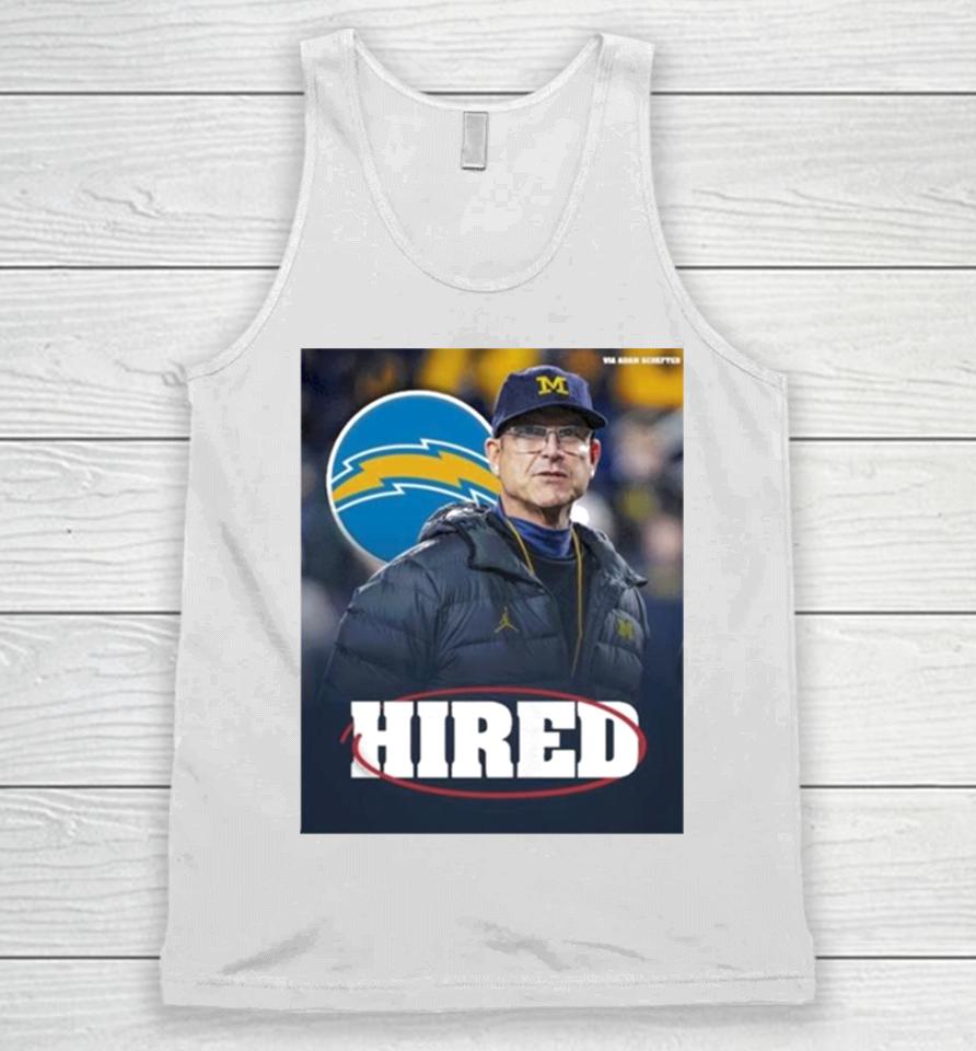 Jim Harbaugh Welcome To Los Angeles Chargers Unisex Tank Top