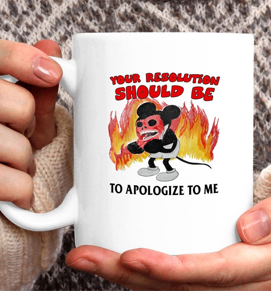 Jmcgg Your Solution Should Be To Apologize To Me Coffee Mug