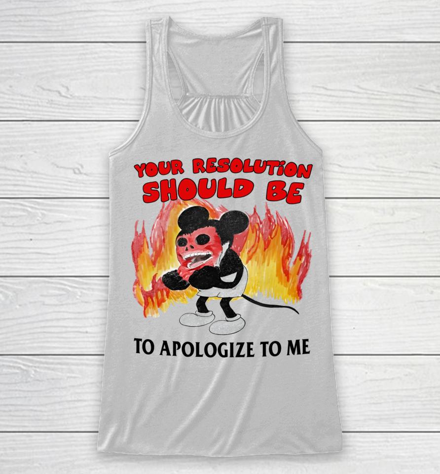 Jmcgg Your Solution Should Be To Apologize To Me Racerback Tank