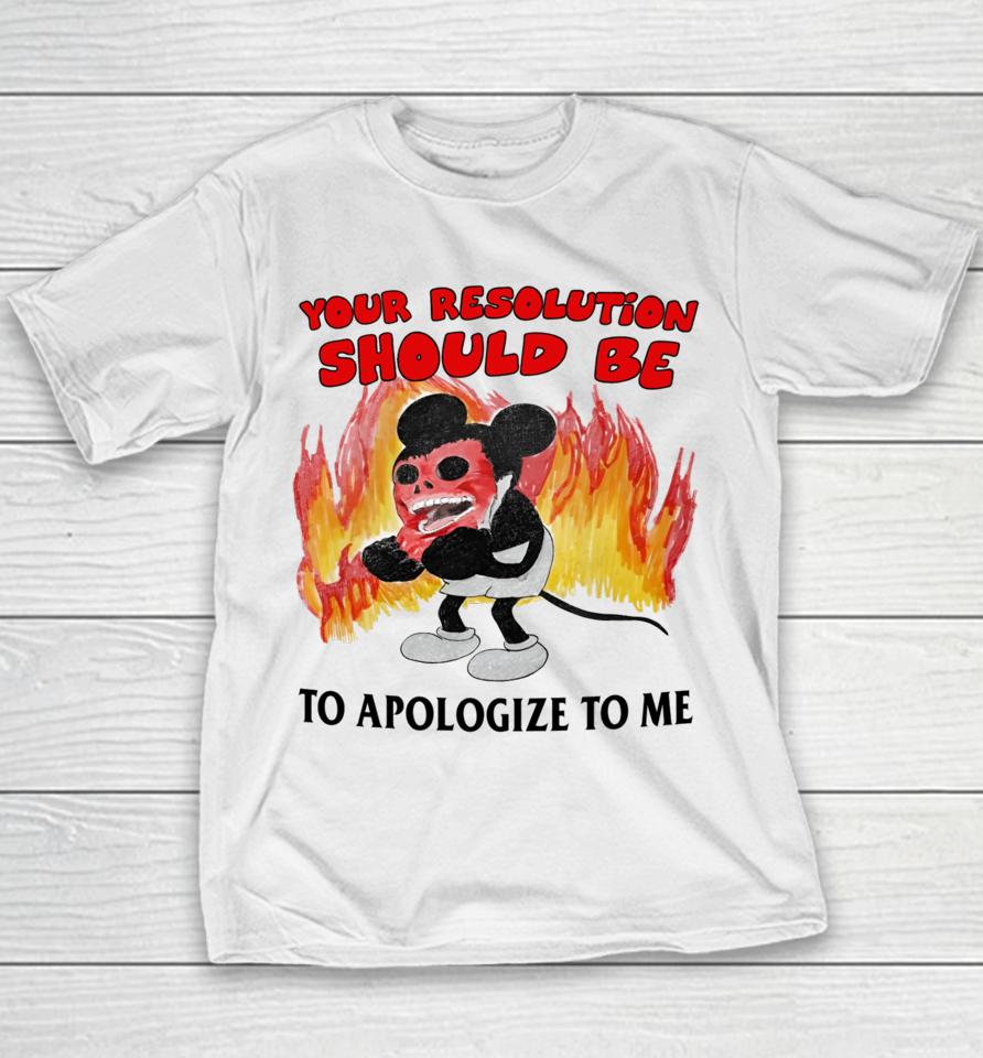 Jmcgg Your Solution Should Be To Apologize To Me Youth T-Shirt