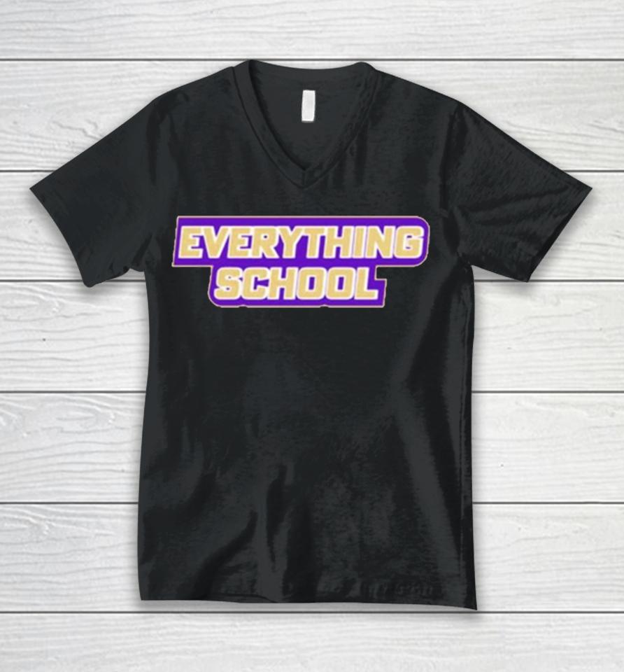 Jmu Basketball Everything School Unisex V-Neck T-Shirt