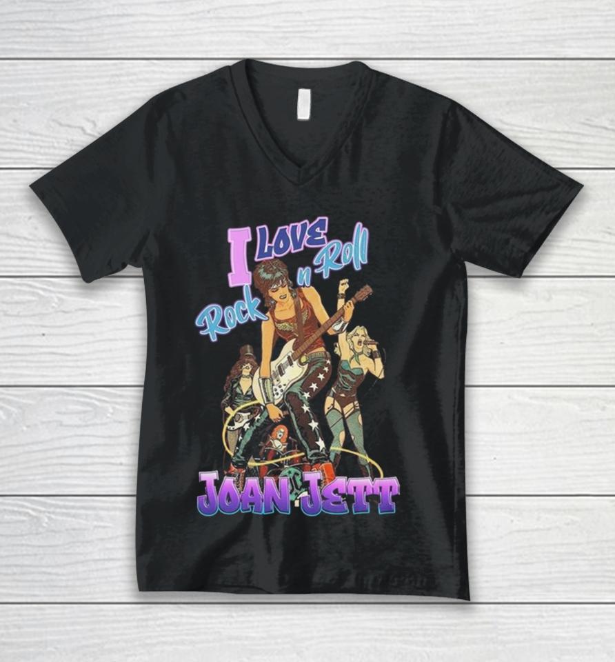 Joan Jett I Love Rock And Roll Christmas Unisex V-Neck T-Shirt