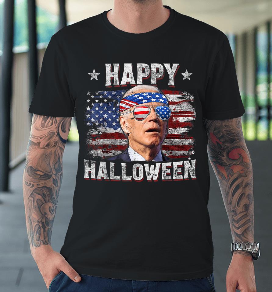 Joe Biden 4Th Of July Shirt Happy Halloween Us American Flag Premium T-Shirt