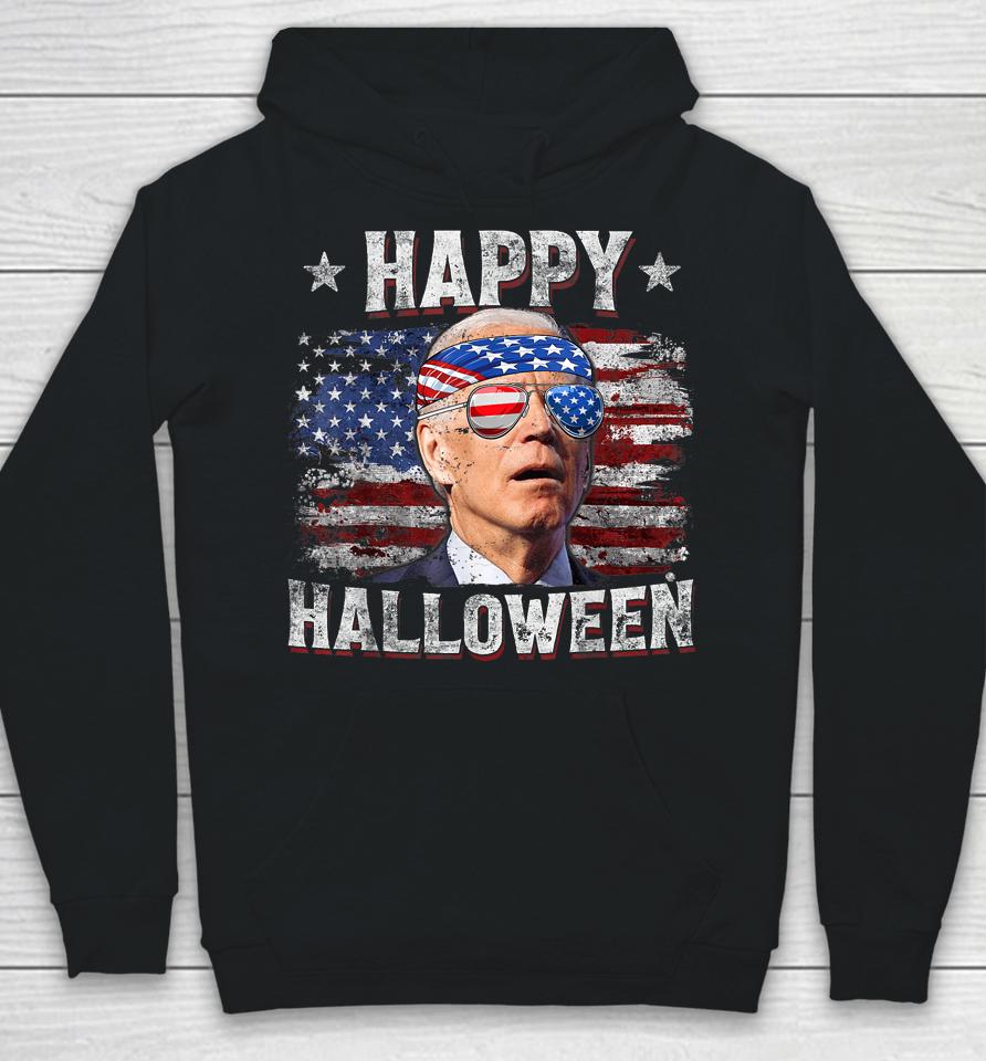 Joe Biden 4Th Of July Shirt Happy Halloween Us American Flag Hoodie