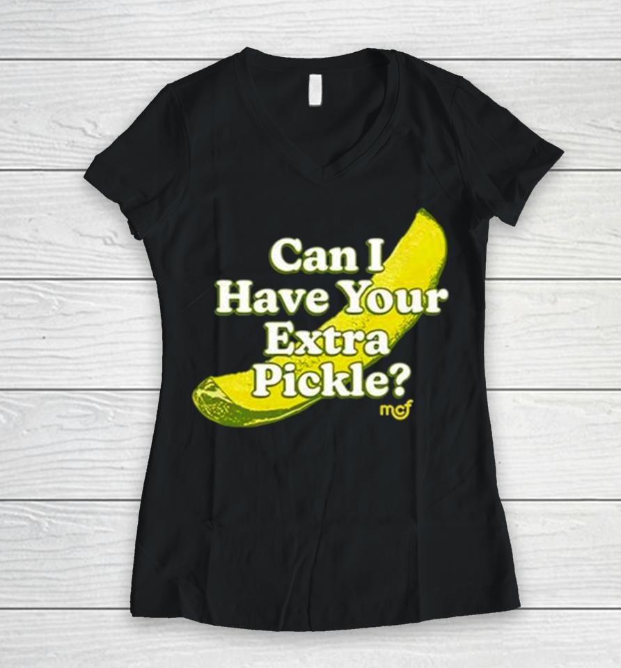 Joe Biden Ask Trump Can I Have Your Pickle Mcf Women V-Neck T-Shirt