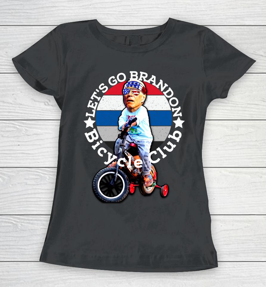 Joe Biden Bicycle Crash Bike Wreck I'm Good Ridin With Biden Women T-Shirt