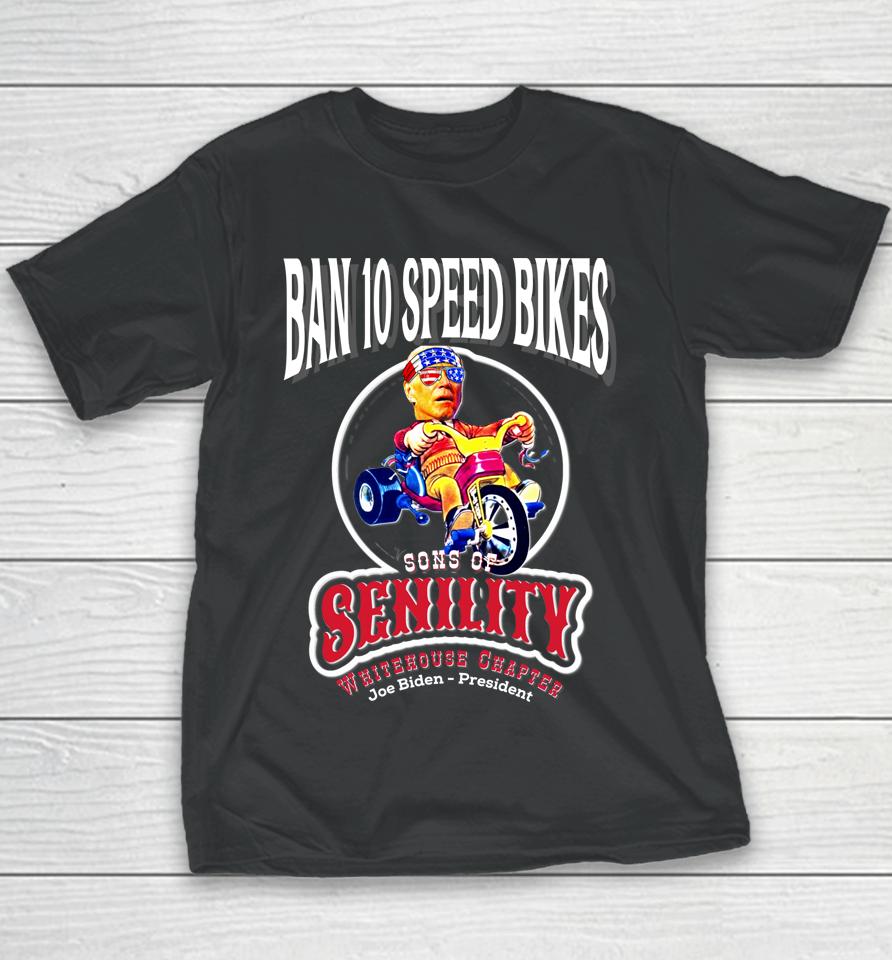 Joe Biden Bicycle Crash Bike Wreck I'm Good Ridin With Biden Youth T-Shirt