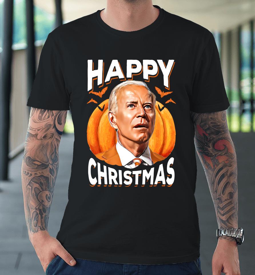Joe Biden Confused Happy Christmas Funny Halloween Premium T-Shirt