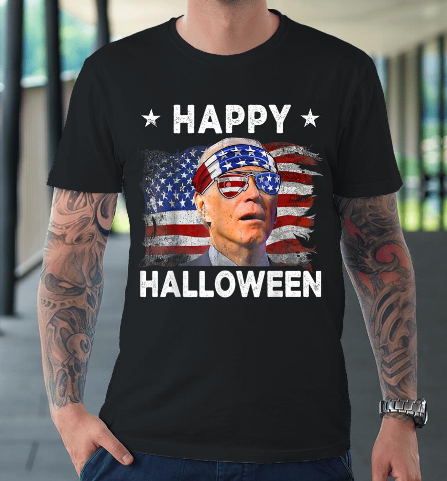 Joe Biden Confused Happy Halloween 4Th Of July Premium T-Shirt