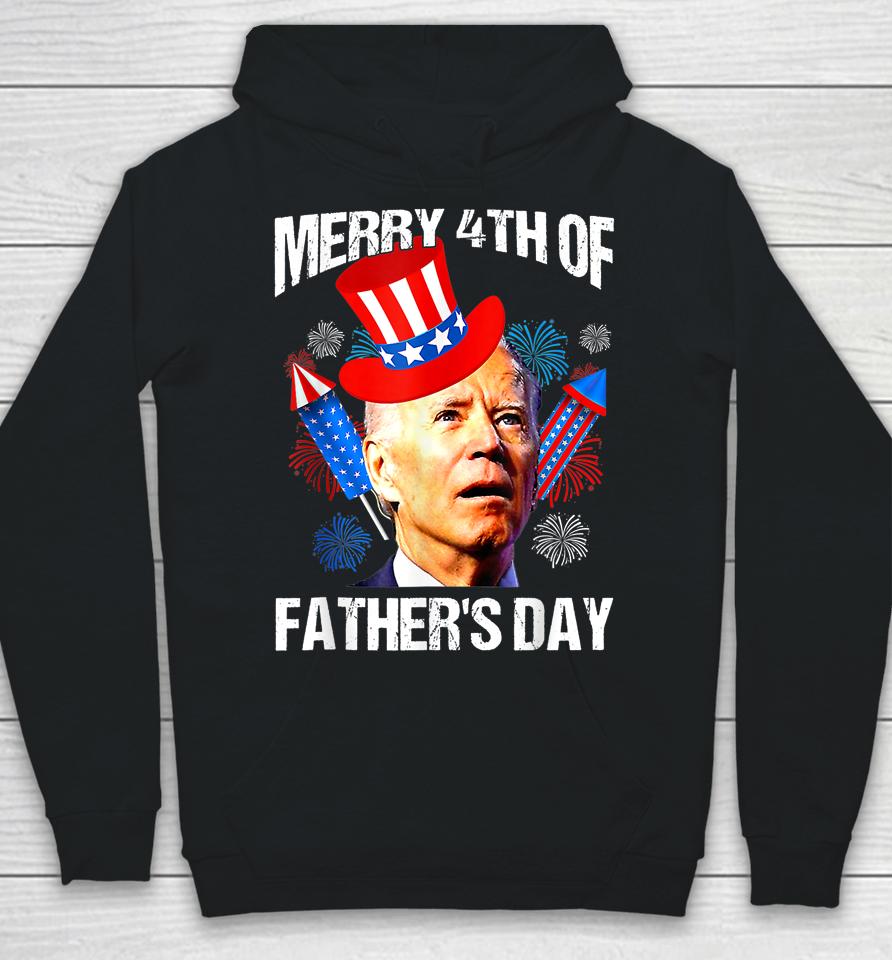 Joe Biden Confused Merry 4Th Of Fathers Day Fourth Of July Hoodie