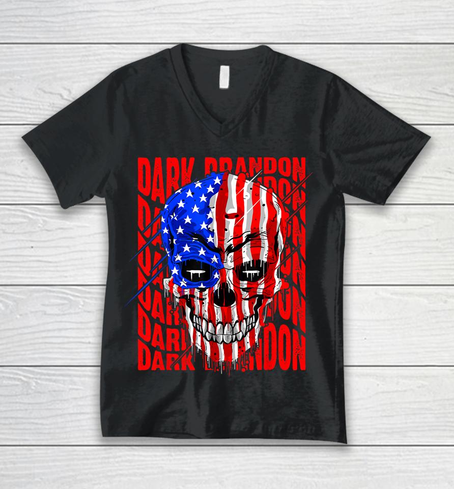 Joe Biden Dark Brandon For President 2024 Election Unisex V-Neck T-Shirt