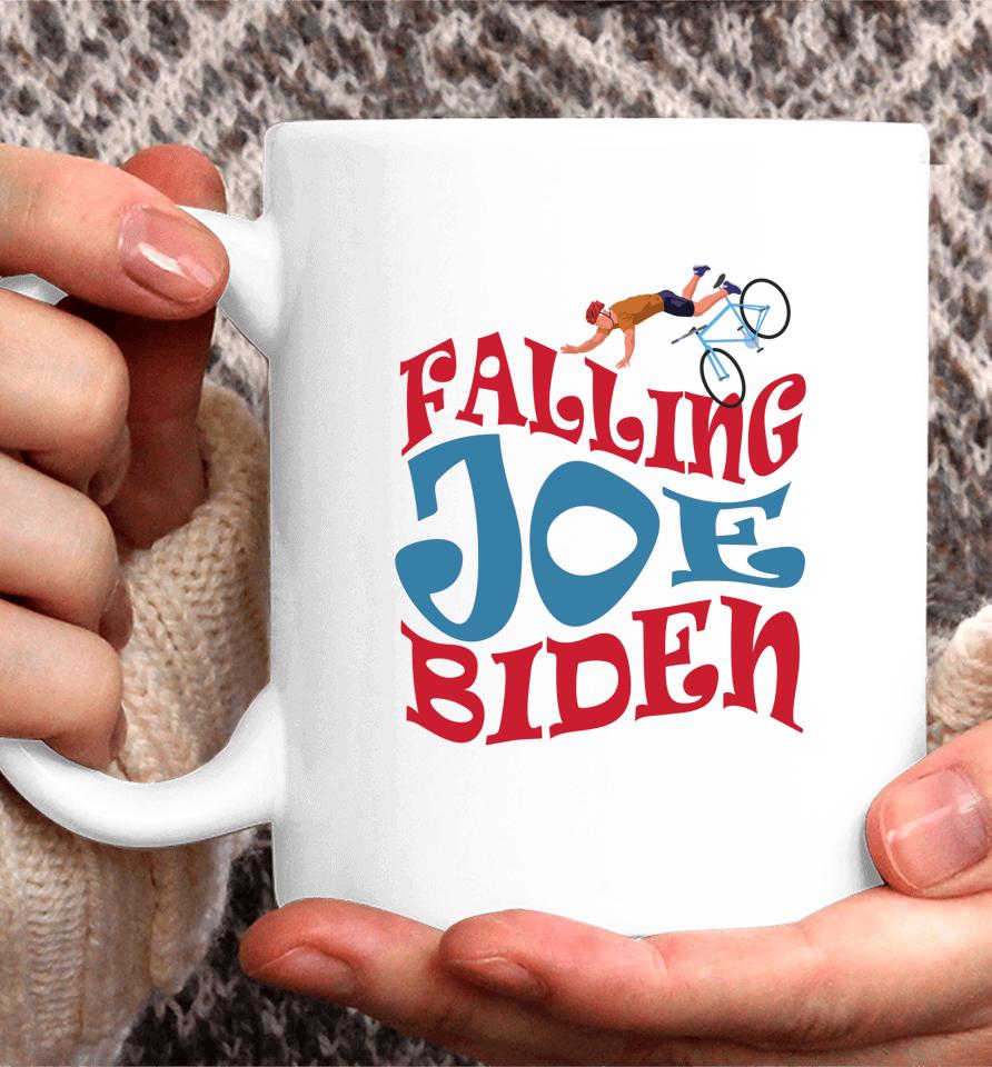 Joe Biden Falling Off Bike Coffee Mug