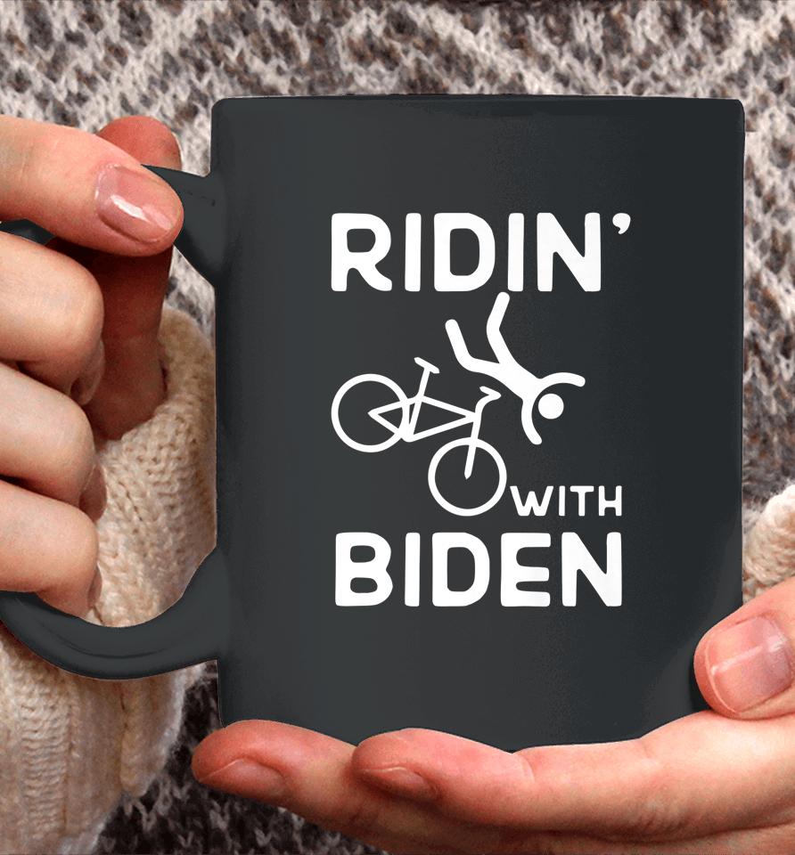 Joe Biden Falling With Biden Funny Ridin With Biden Coffee Mug