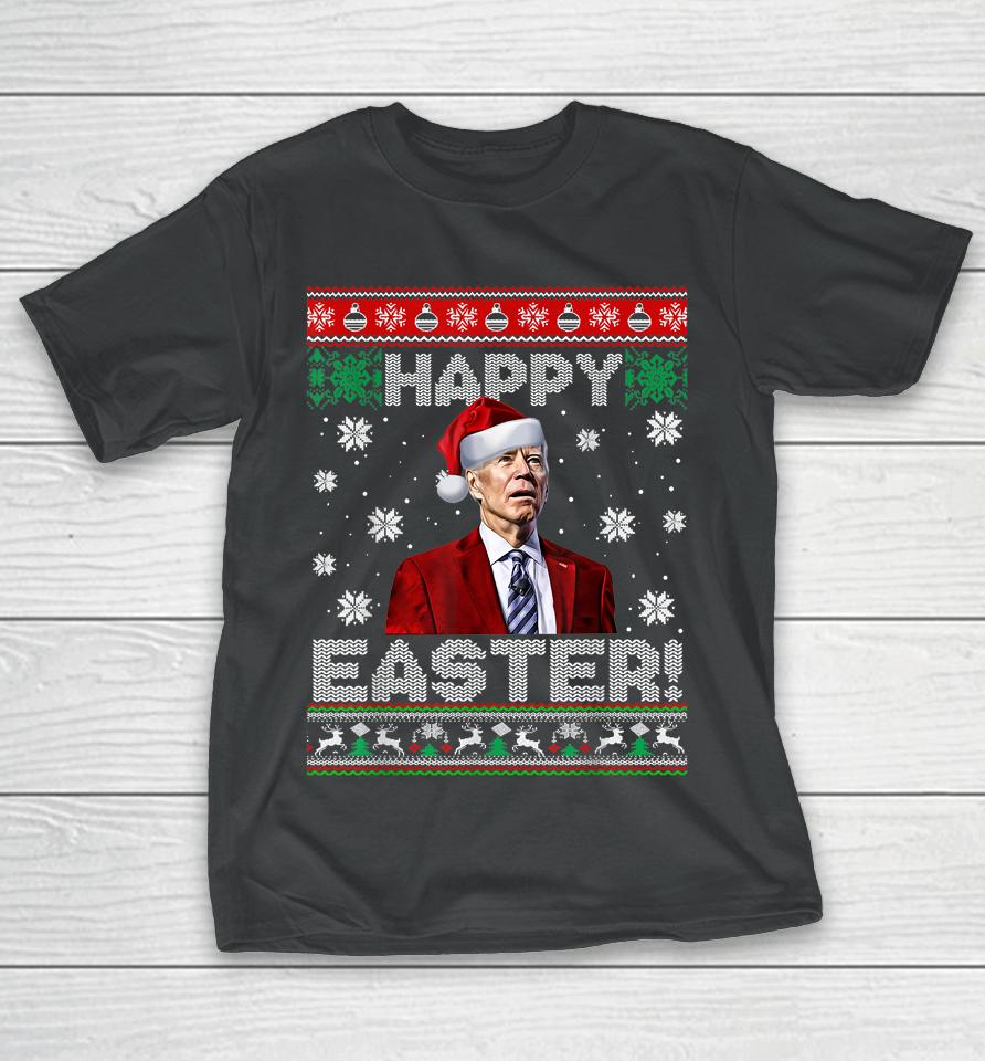 Joe Biden Happy Easter Ugly Christmas T-Shirt