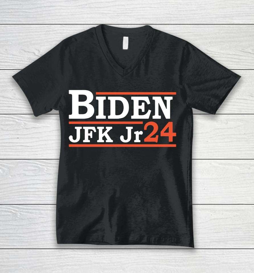 Joe Biden Jfk Jr 24 Unisex V-Neck T-Shirt