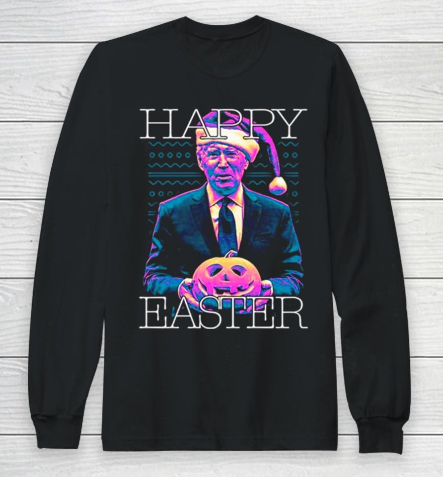Joe Biden Joke Happy Easter Long Sleeve T-Shirt