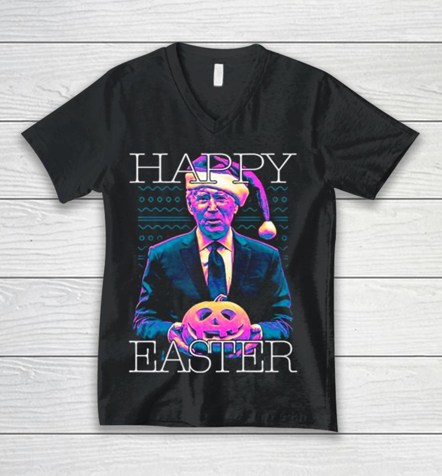 Joe Biden Joke Happy Easter Unisex V-Neck T-Shirt