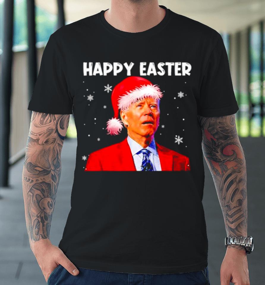 Joe Biden Santa Happy Easter Funny Christmas Premium T-Shirt