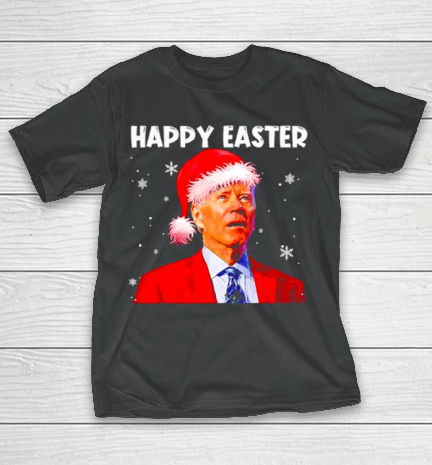 Joe Biden Santa Happy Easter Funny Christmas T-Shirt