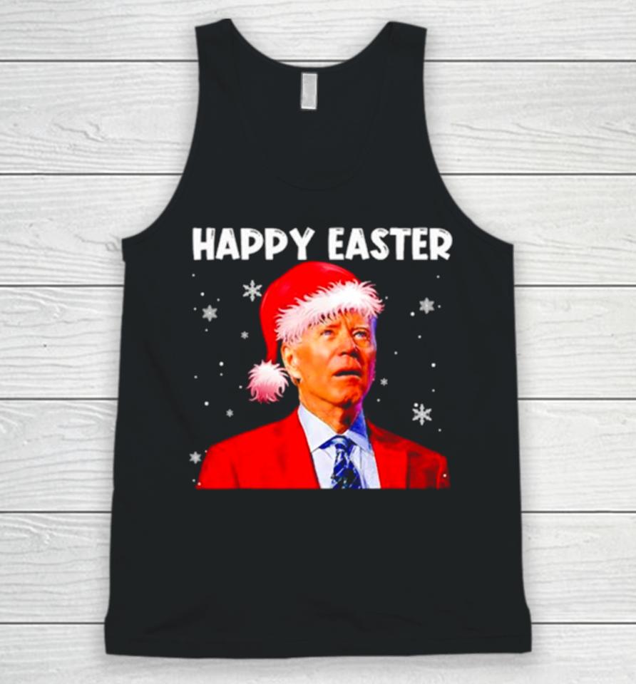 Joe Biden Santa Happy Easter Funny Christmas Unisex Tank Top