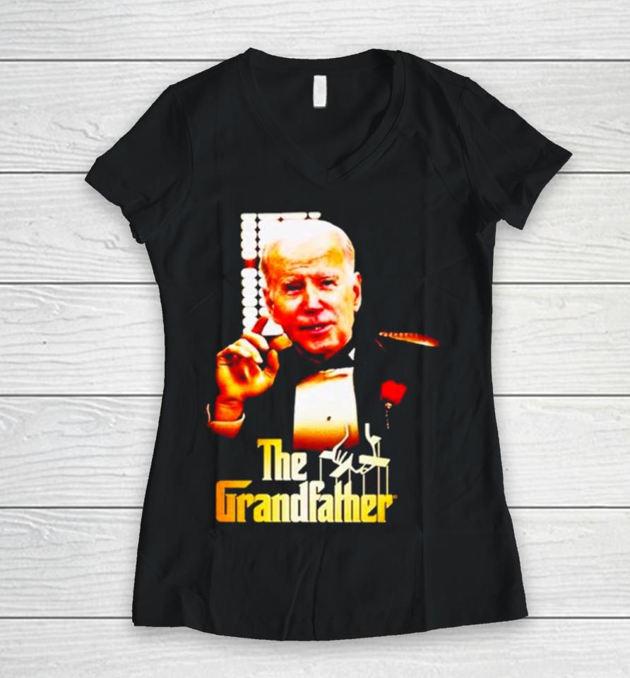 Joe Biden The Grandfather Women V-Neck T-Shirt