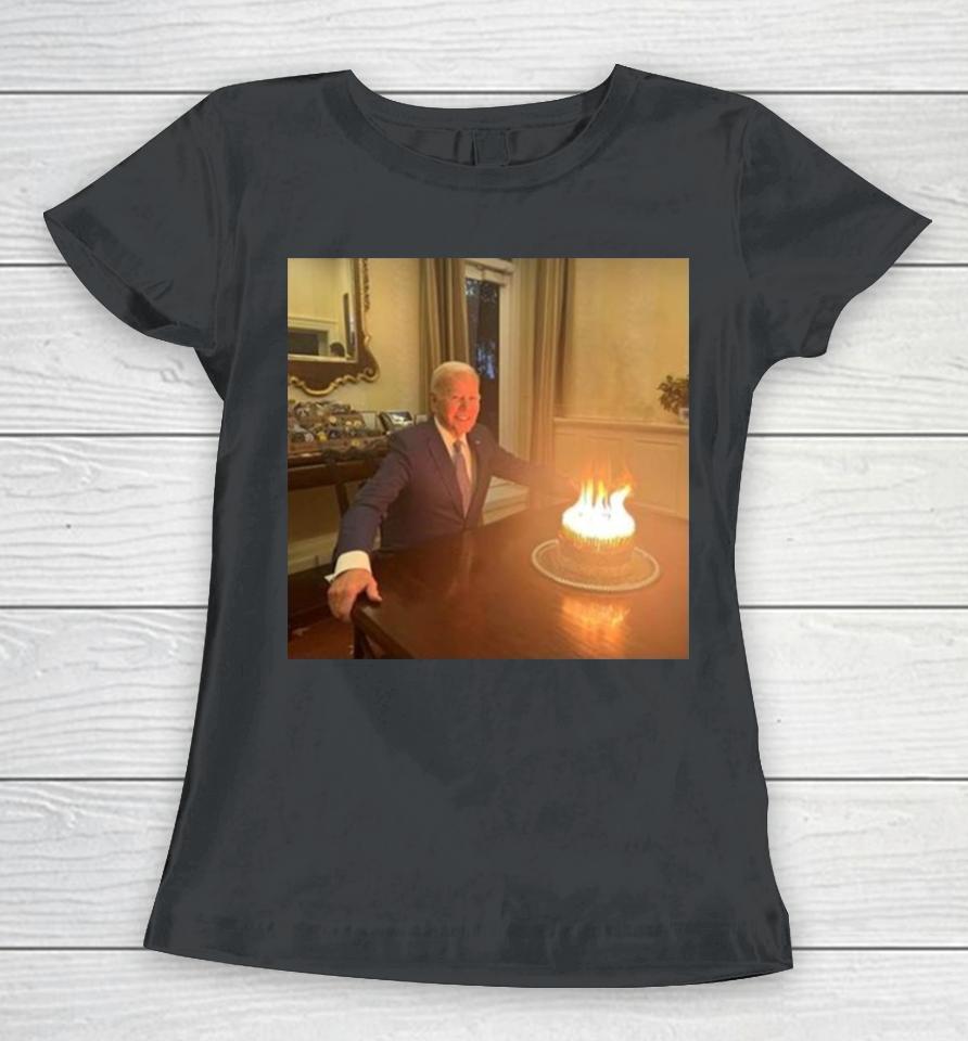 Joe Biden’s 81 Candle Cake For His 81St Birthday Women T-Shirt
