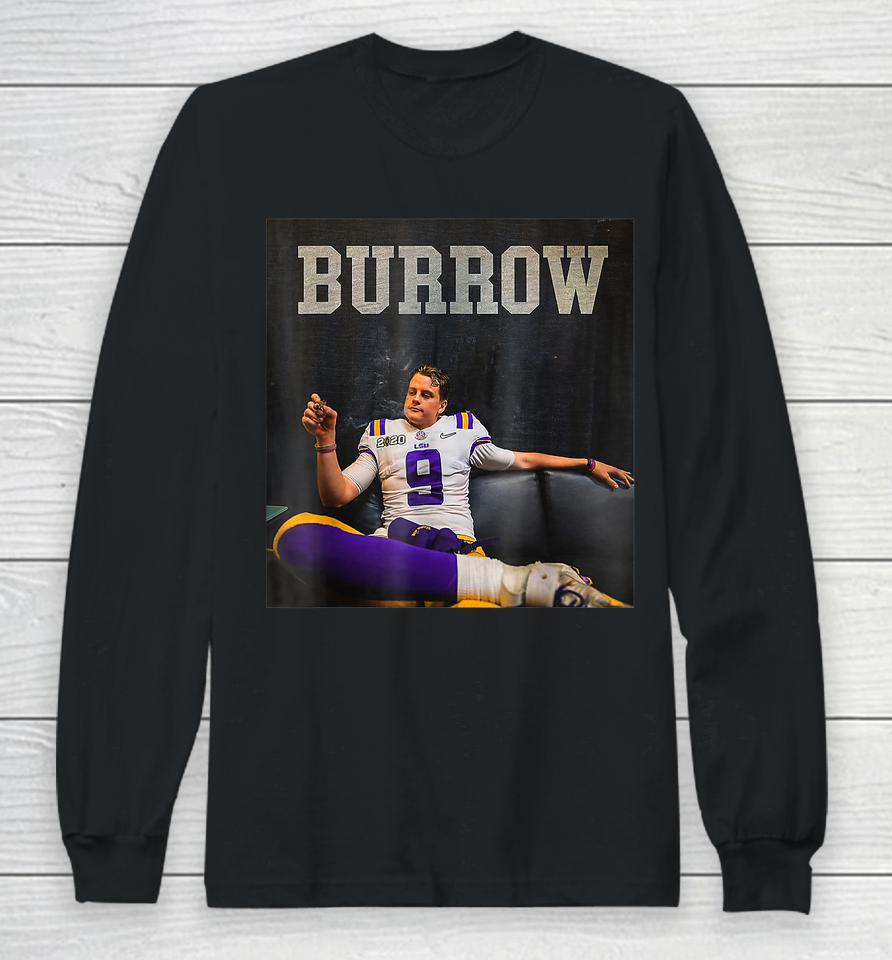 Joe Burrow Cigar Long Sleeve T-Shirt