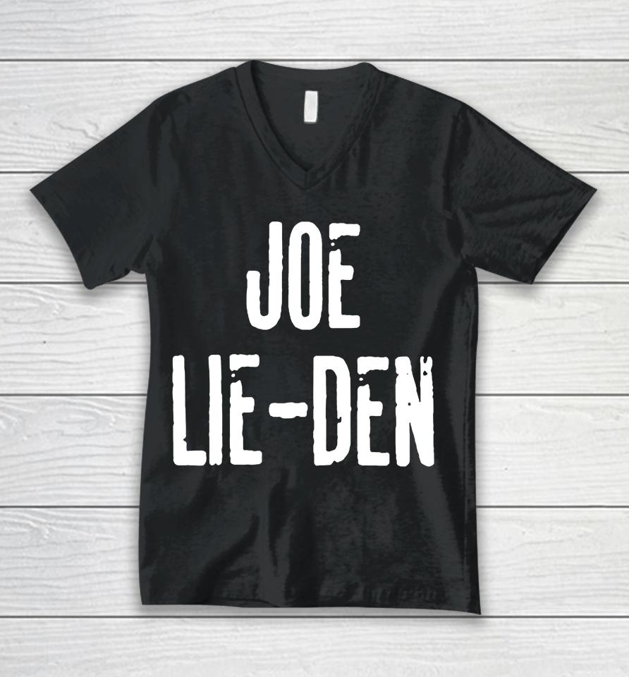 Joe Lie-Den Irishpeachdesigns Unisex V-Neck T-Shirt