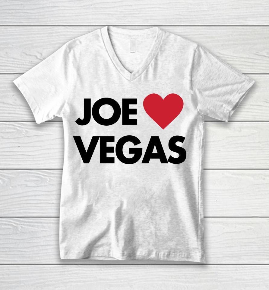 Joe Loves Vegas Unisex V-Neck T-Shirt
