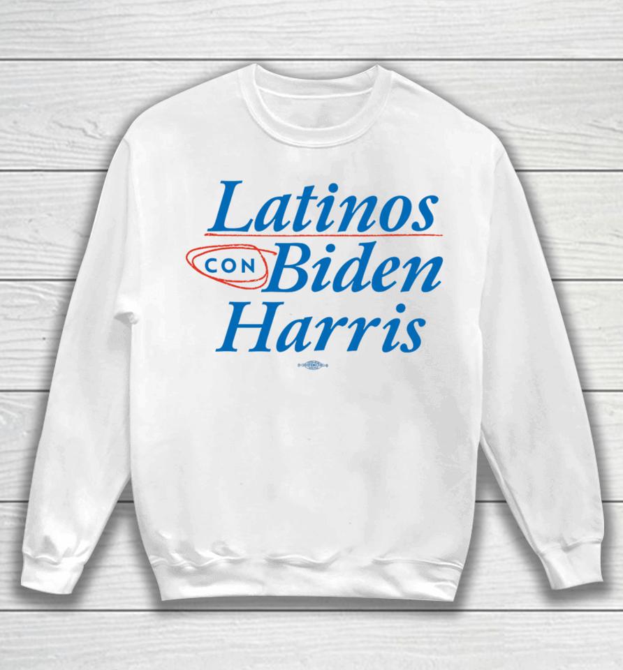 Joebiden Store Latinos Con Biden Harris Sweatshirt